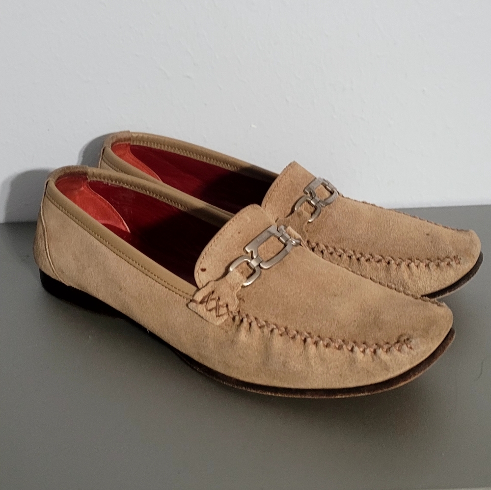 Salvatore Ferragamo Women Suede Loafer Shoes